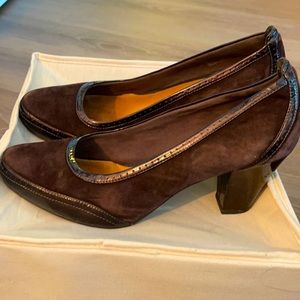 Brown Suede Pumps SIZE 12